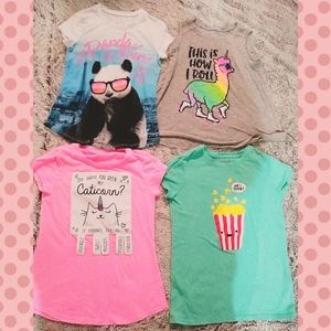 Girls Justice Shirts Size 6/7. Unicorns!